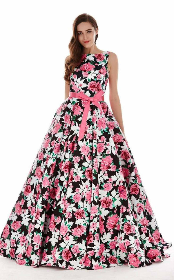 Angela and Alison 62046 Black Floral