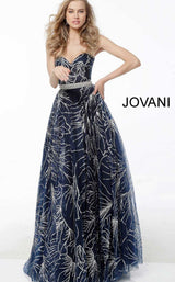 1 of 2 Jovani 62167 Navy