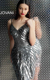 1 of 2 Jovani 62485 Gunmetal