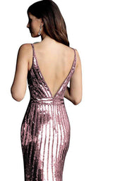 17 of 20 Jovani 62487 Burgundy