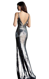 8 of 20 Jovani 62487 Gunmetal