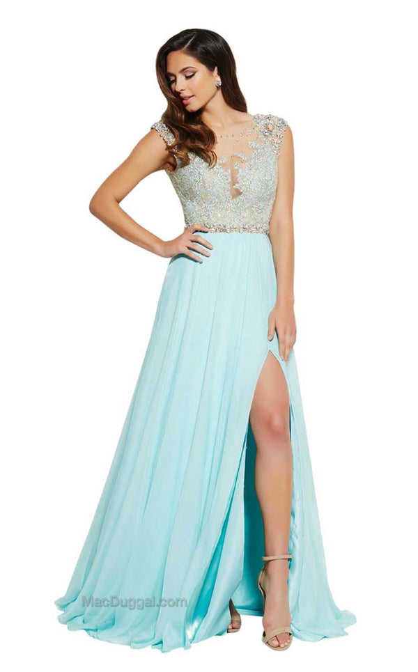 Mac Duggal 62503M Aqua