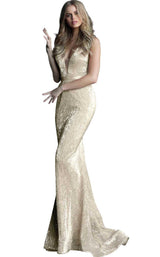 6 of 28 Jovani 62507 Off White