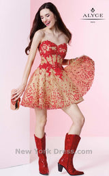 1 of 4 Alyce 4432 Red/Nude