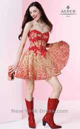 1 of 4 Alyce 4432 Red/Nude