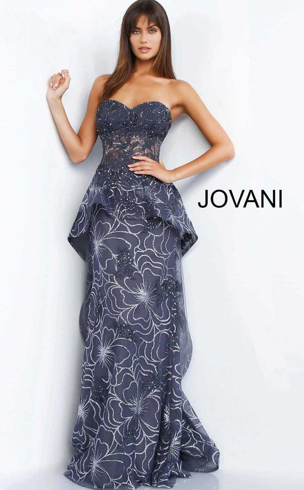 Jovani 62747 Charcoal