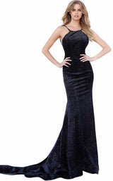 5 of 20 Jovani 62806 Black/Blue