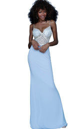 5 of 7 Jovani 63147 Light Blue