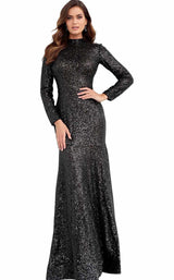 1 of 4 Jovani 63345 Black