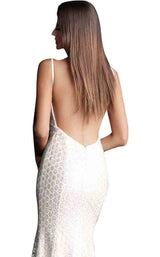 6 of 6 Jovani 63456 Off White