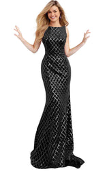 1 of 12 Jovani 63512 Black