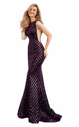 4 of 12 Jovani 63512 Purple