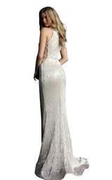 12 of 28 Jovani 63552 Off White