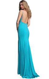 10 of 28 Jovani 63563 Light Blue