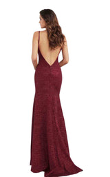 6 of 16 Jovani 63566 Burgundy