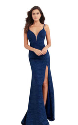 4 of 16 Jovani 63566 Navy