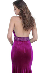 10 of 12 Jovani 63591 Burgundy