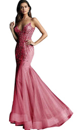 4 of 26 Jovani 63704 Burgundy