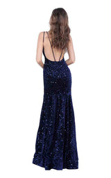 5 of 12 Jovani 63897 Navy