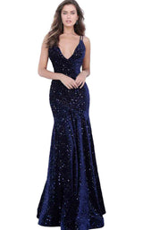 2 of 12 Jovani 63897 Navy