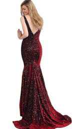 6 of 12 Jovani 63917 Red