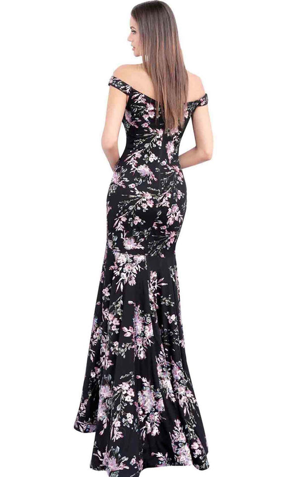 Jovani 63951 Black Multi