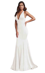 5 of 28 Jovani 64003 Ivory