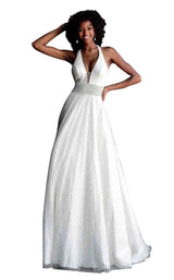 1 of 4 Jovani 64016 Off White