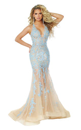 1 of 10 Jasz Couture 6401 Ice Blue