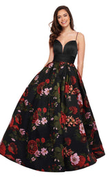2 of 6 Rachel Allan 6416 Black Multi