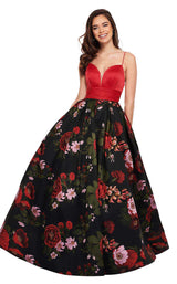 1 of 6 Rachel Allan 6416 Red Multi