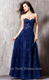 6 of 8 Jovani 14913 Navy