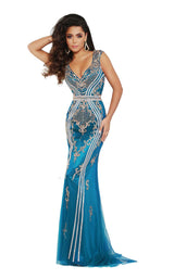 1 of 4 Jasz Couture 6426 Teal