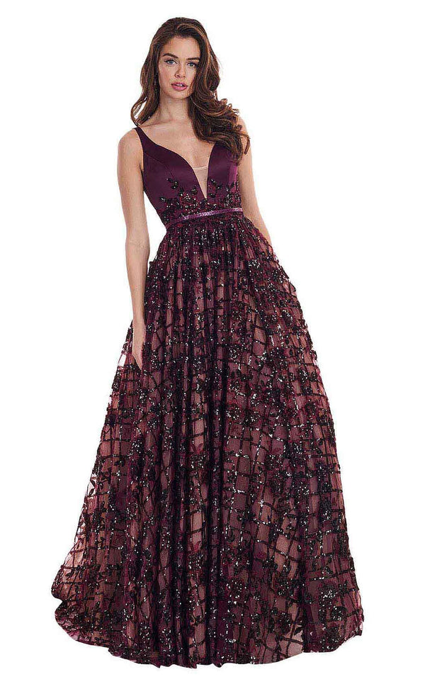 Rachel Allan 6431 Black-Cherry