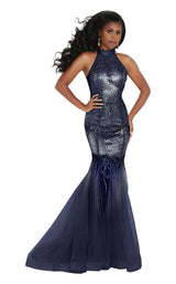 2 of 6 Jasz Couture 6434 Navy/Gunmetal