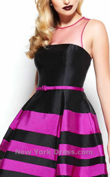 7 of 10 Mac Duggal 7525R Black/Violet