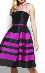 4 of 10 Mac Duggal 7525R Black/Violet