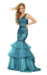 1 of 8 Jasz Couture 6443 Peacock