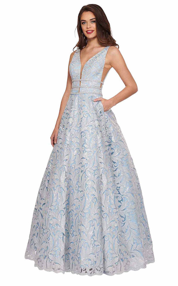 Rachel Allan 6443 Cinderella-Blue