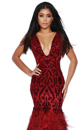 5 of 6 Jasz Couture 6449 Wine