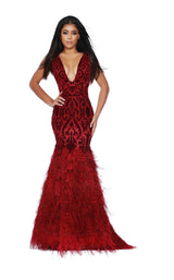 2 of 6 Jasz Couture 6449 Wine