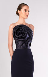 2 of 2 Edward Arsouni Couture FW645 Dress Navy