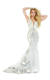 2 of 6 Jasz Couture 6450 Ivory/Silver