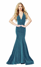 4 of 10 Jasz Couture 6453 Electric-Turquoise