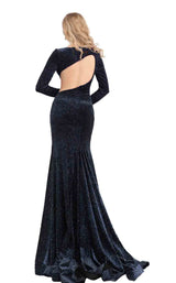 5 of 12 Jovani 64562 Black/Blue
