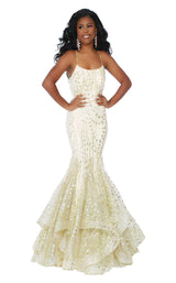2 of 6 Jasz Couture 6457 Ivory/Gold