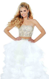 6 of 8 Jasz Couture 6460 Ivory/Gold