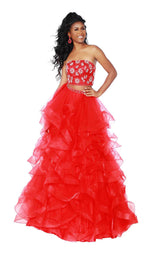 1 of 8 Jasz Couture 6460 Red