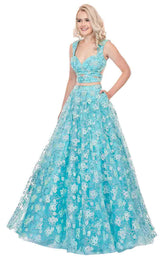 3 of 12 Rachel Allan 6467 Mint-Blue