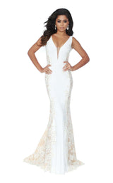 2 of 8 Jasz Couture 6475 Ivory-Gunmetal